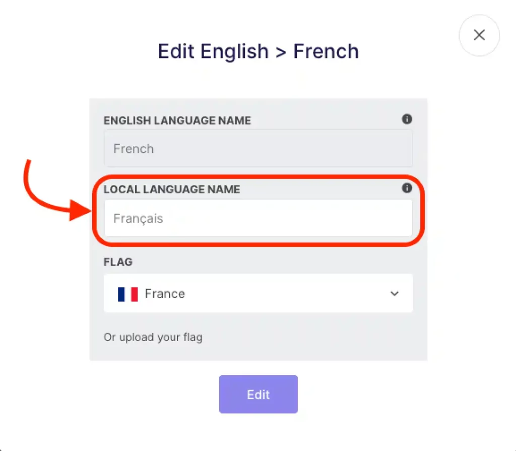 Select Weglot Languages