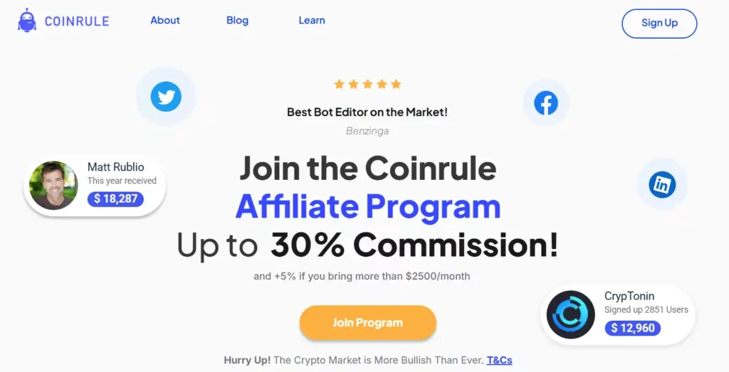 Coinrule Affiliate Program