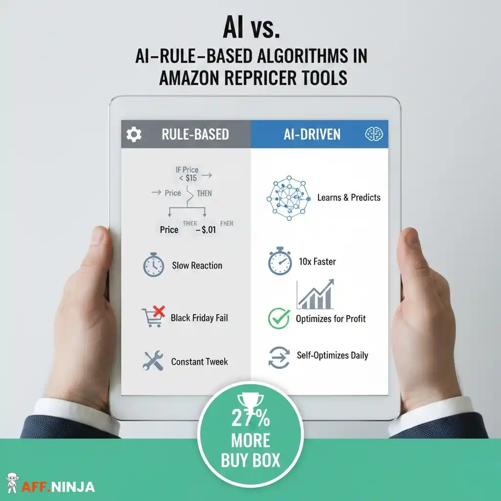 Comparing AI with rule-based Amazon repricing algorithms