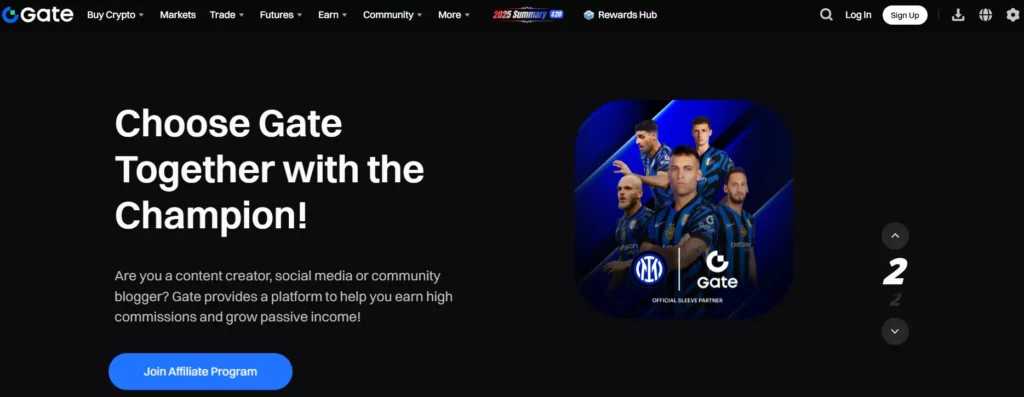 Gate.io Affiliate Program