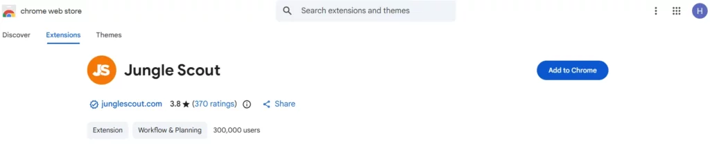 Jungle Scout Extension Download for Chrome