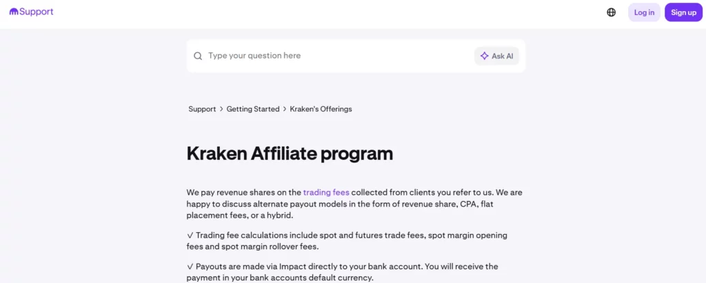 Kraken Affiliate Program