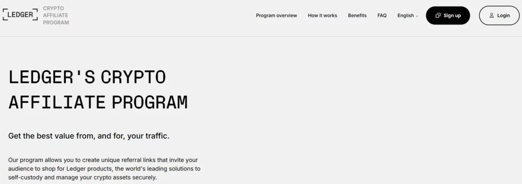 Ledger Affiliate Program