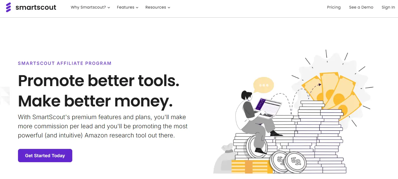 SmartScout Affiliate Program Page