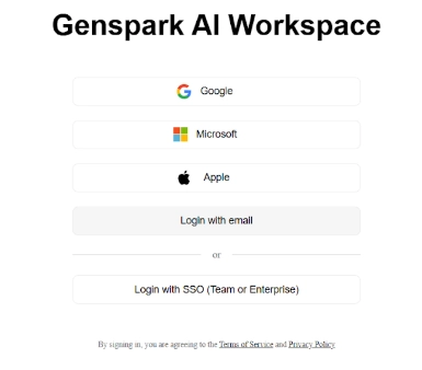 Create Genspark Account