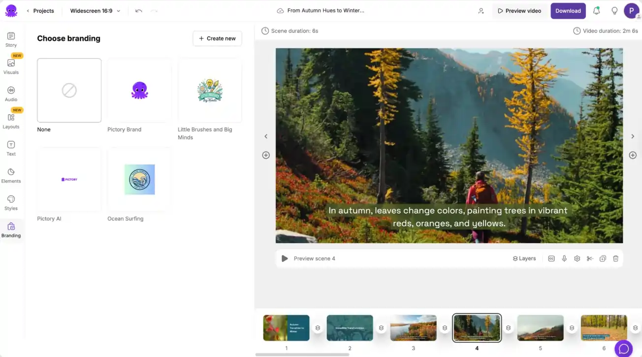 Pictory Brand Kit Customisation Feature