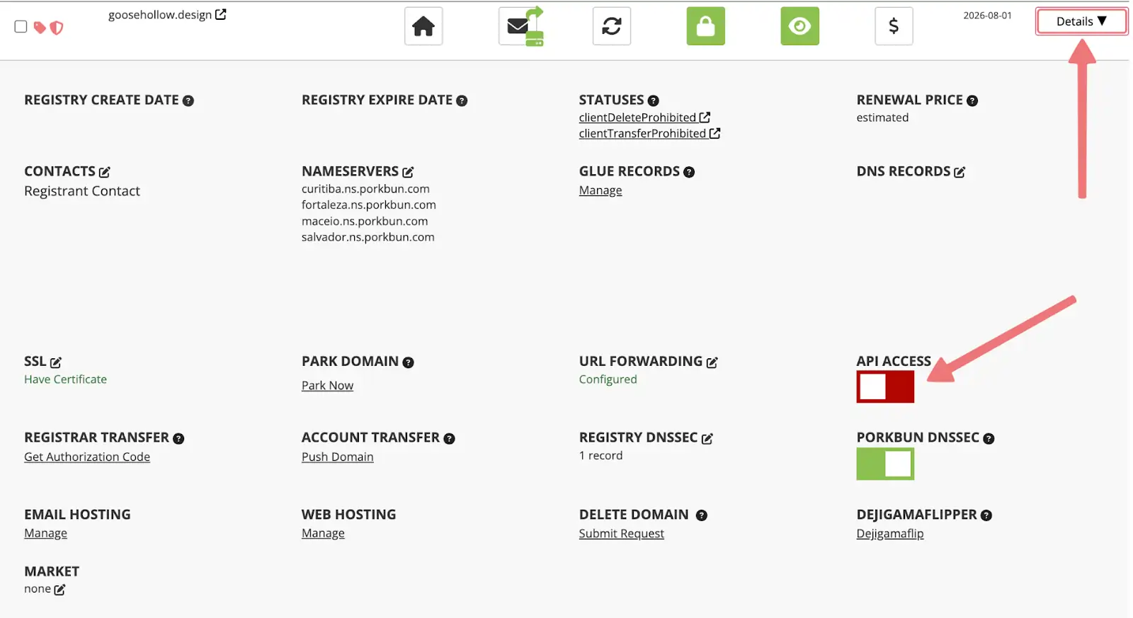 Porkbun API For Developers